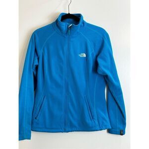 The North Face size M fleece turquoise jacket full zipper